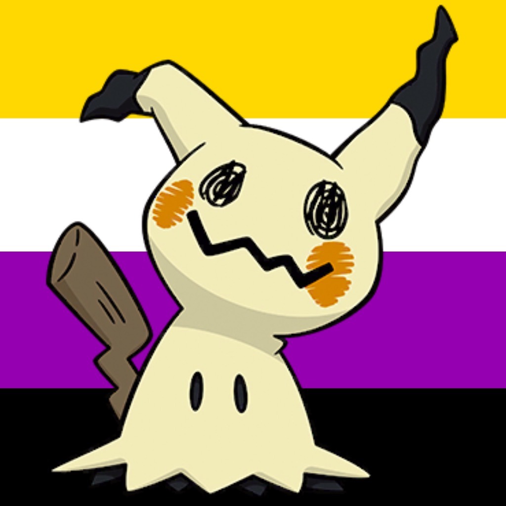 Fun With Colours - BLM — for flag icons, bi shiny mimikyu and ace shiny