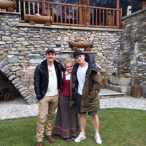 thenameismadness:  On the set of Kingsman: The Golden Circle with Colin Firth and Pedro Pascal
