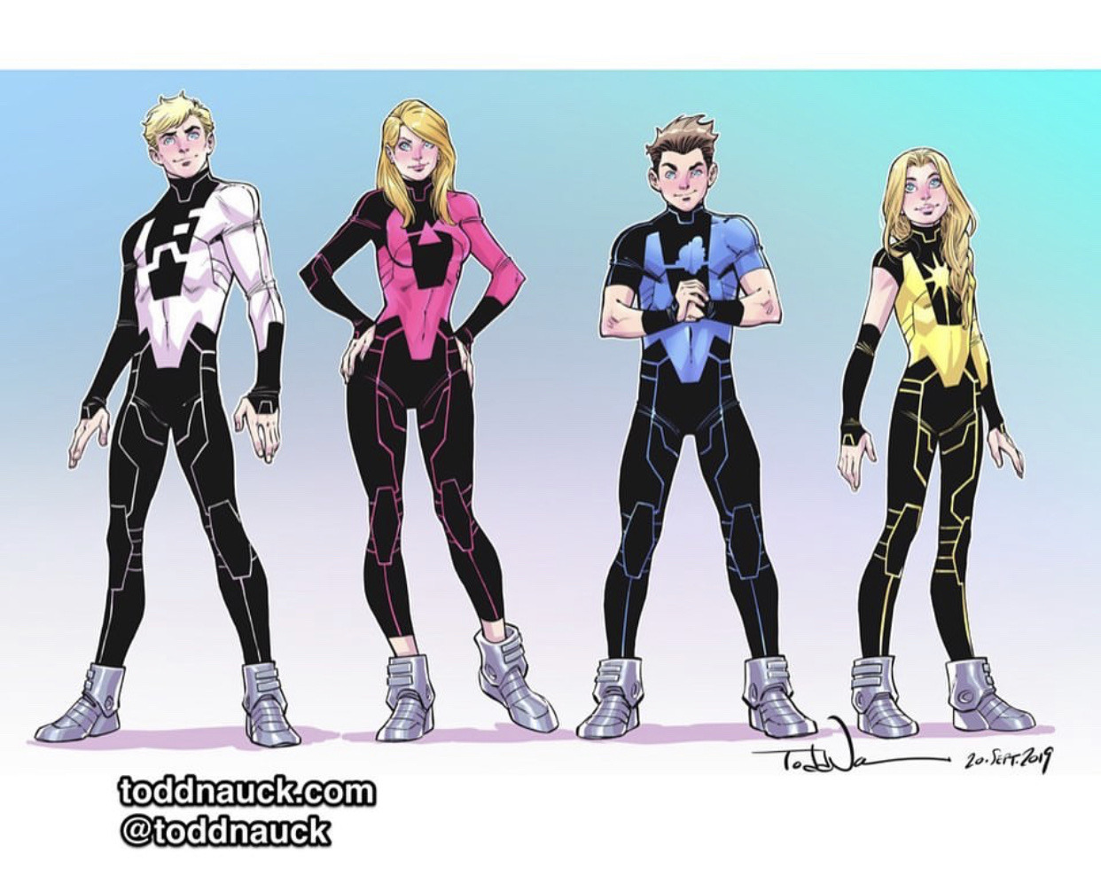 Art of Todd Nauck — ‪My take on new Power Pack designs as the kids‬