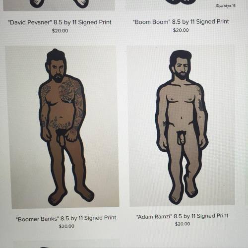 trevorwayne:  Hottie porn stars @baconlvr and @aramk3 look good next to each other as #popart at TrevorWayne.com! #gayart #gayartist #nudeart #nudemalemodel #gayartists #trevorwayne #boomerbanks #adamramzi 