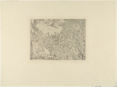 The Multiplication of the Fishes (La Multiplication des poissons), James Ensor, 1891, MoMA: Drawings