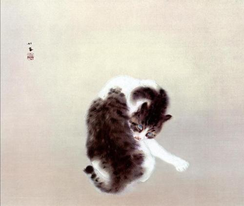 fujiwara57:“madara neko 斑猫” de Takeuchi Seihō 竹内栖鳳 (1864 - 1942).