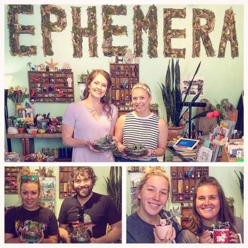 Make some time in your week to get creative. You’ll be glad you did. #madeitatephemera #makeyourownterrarium (at Ephemera)