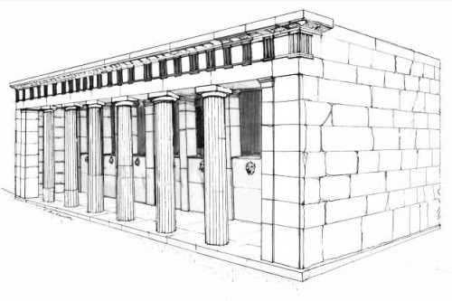 classicalmonuments:Doric Fountain HouseIalysos, Rhodes, Greece3rd century BCEDoric order