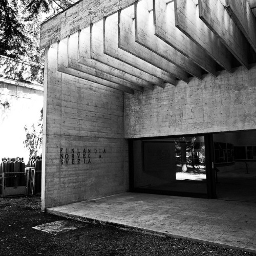 Sverre Fehn - Nordic Pavilion at the Venice Biennale. Venice, Italy. 1962The nordic pavilion on th
