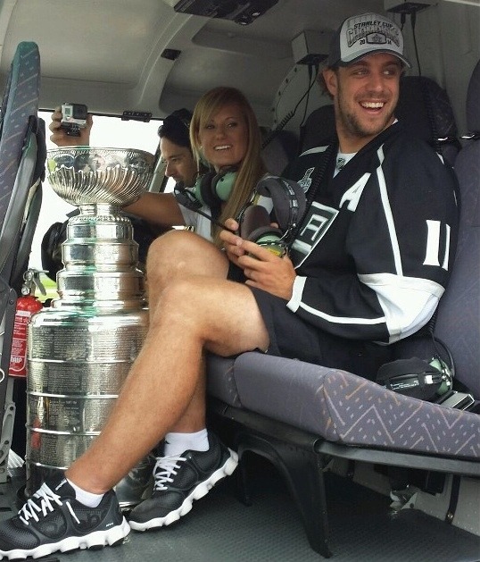 NHL Wives and Girlfriends — Ines and Anze Kopitar [Source]