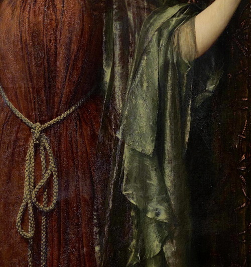 the-garden-of-delights:“Katharina Schratt as Lady Truth” (1895) (detail) by Franz von Ma