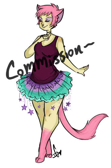 squidbiscuit:  Another commission for Norafox~I enjoyed designing the skirty thing~
