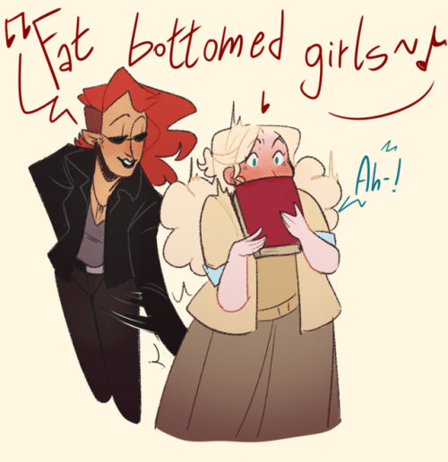 shaddydraws:Ok,BUT- *inhales*: Ineffable wives???