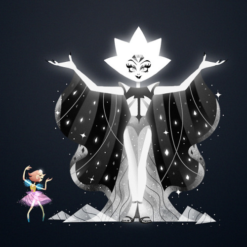 stalenobodykid: Finished the Diamonds and their Pearls! The illustration with them all together was 