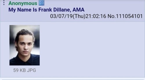 Well, Apparently Frank Dillane (the Son Of Stephen Dillane) Did An AMA On 4chan’s /tv/ Board. Here