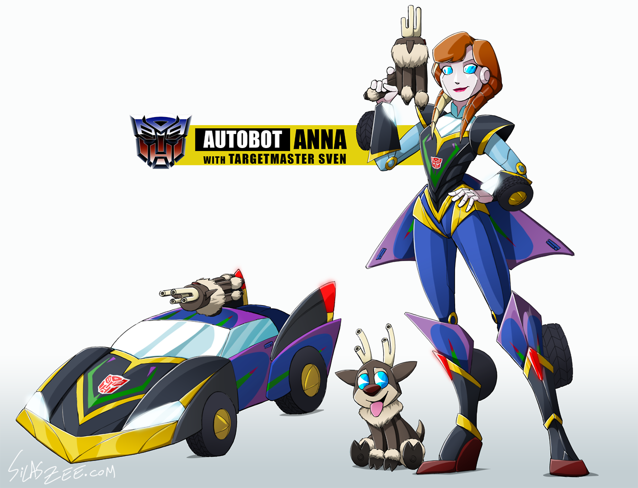 dyemooch:  silaszee:Transformers Targetmaster Disney Princesses because I’m an