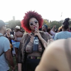 aeon-fux:  thatsingingryffinpuff:  I saw this beautiful human at Afro-punk Brooklyn.   lisaspliffson is everything  