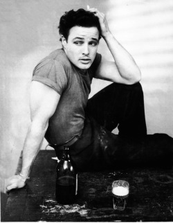  Marlon Brando photographed by Ronny Jaques for the broadway play, A Streetcar Named Desire c. 1948 