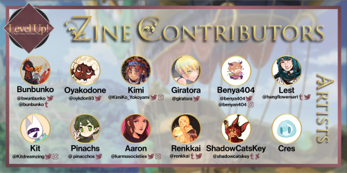 ⭐Level Up! Contributor Announcement⭐Now announcing our full line-up of contributors for Level Up! A 