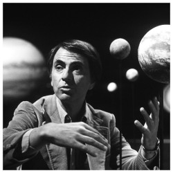 nitchdotcom:Carl Sagan // “What an astonishing thing a book is. It’s a flat object made from a tree with flexible parts on which are imprinted lots of funny dark squiggles. But one glance at it and you’re inside the mind of another person, maybe