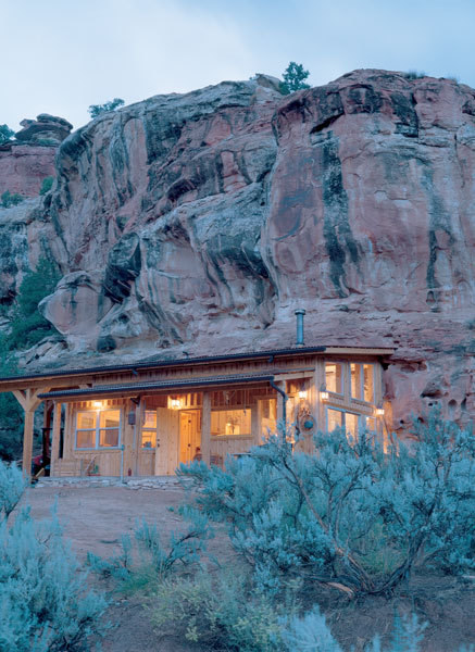 sleepingonparktables:One of several places I stayed in Colorado. Built into the canyon