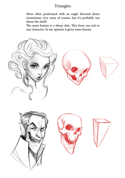 cassiesart:  sdkay:  My old tutorial! Wanna share it with you)  Oh, this is infinitely superior to the usual ‘uhhh if u make ur character a triangle face we wont trust them’ crap. 