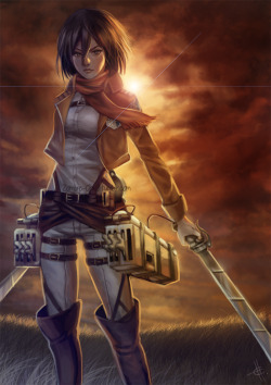 fantasy-scifi:  more Mikasa Ackermanby Fluffmoth