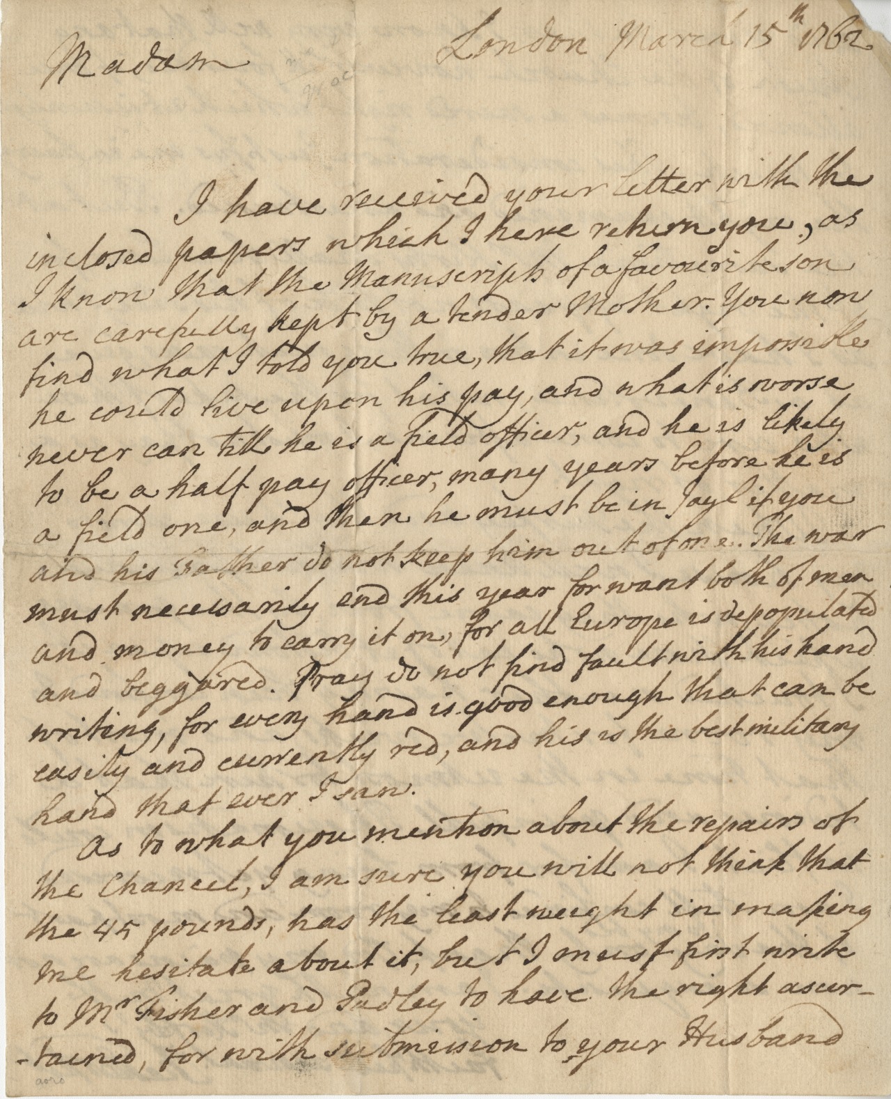 lord chesterfield letter to his son