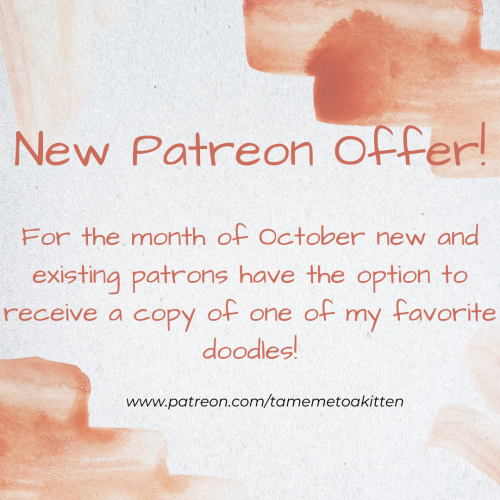 tamemetoakittenlearn:New Patreon offer for spooky season! Check it out here 