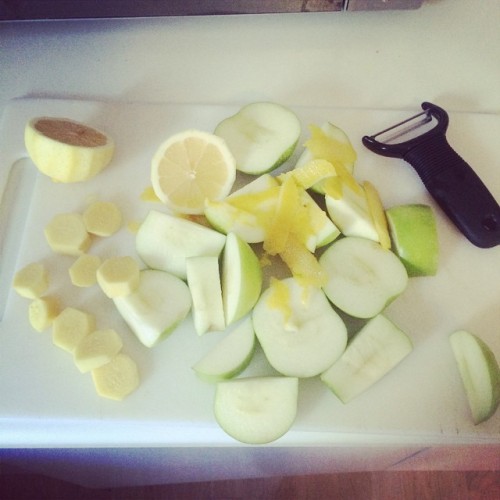 Purify!!#apple #lemonpeel #ginger