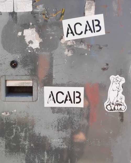 ACAB stickers seen in Mik'maki / Nova Scotia, so-called Canada