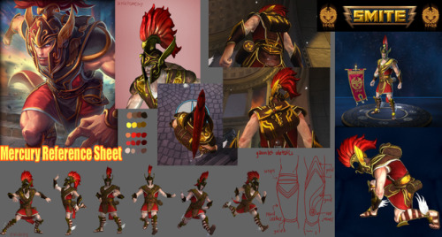 Mercury Reference Sheet Featuring Model Renders, Official Card Art, Original Art, And In Game Screen