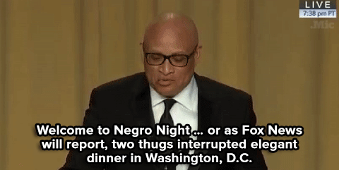 petty-grandma:  micdotcom:  Watch: 7 times Larry Wilmore made white people super uncomfortable at the WHCD.   💯 