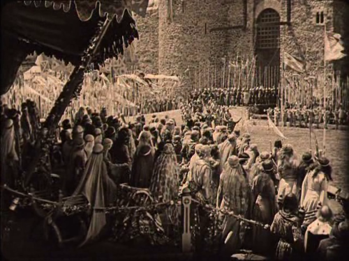 from the opening sequence of Robin Hood (1922), dir. Allan Dwan
