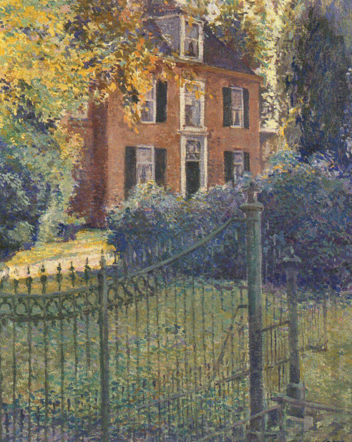 House Overcingel on the East Side of 27 . Assen  -   Hessel de BoerDutch, 1921-2003 Oil on canvas, 5