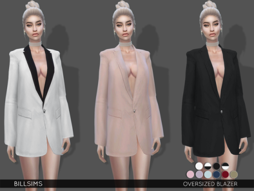 simsway:Oversized Blazer (TS4)EA Mesh EditAll LODs and MorphsCustom Shadow MapHQ mod compatibleFemal