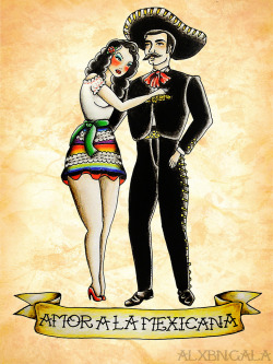 alxbngala:  14 de septiembre, Dia del Charro!.artwork by:Alejandra L Manriquez