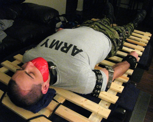 bondagejock:  Scene: Captured army Sub: Bondagejock  Dom: TheUAJock 
