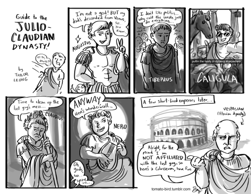 tomato-bird:A fun comic I made based off what I learned about the Julio-Claudians from my Art Histor