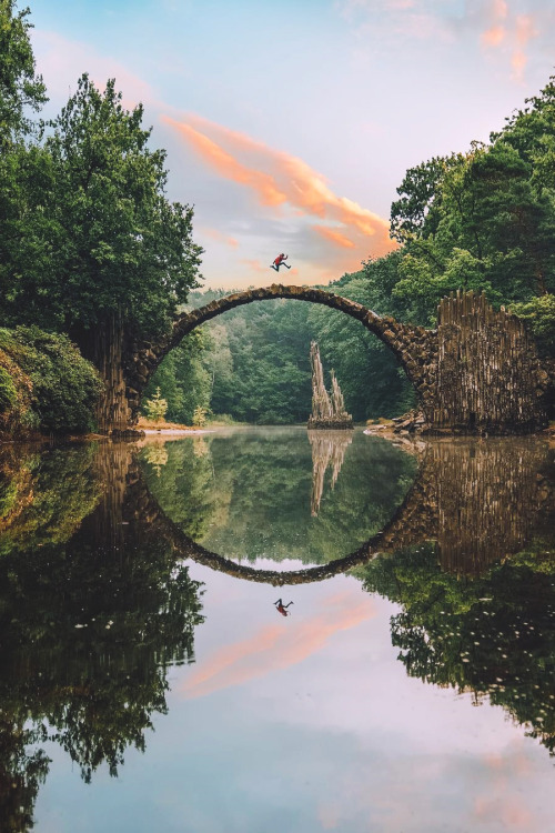 lsleofskye: Untitled | jacobLocation: Rakotzbrücke Devil's Bridge, Azalea and Rhododendron Park