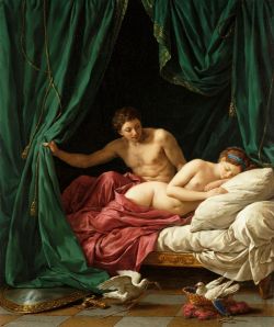 lyghtmylife:  Louis Jean François Lagrenée  [French Neoclassical Painter, 1725-1805] Mars &amp; Venus, ”Allegory of Peace”, 1770 oil on canvas J. Paul Getty Museum - Los Angeles (United States) 