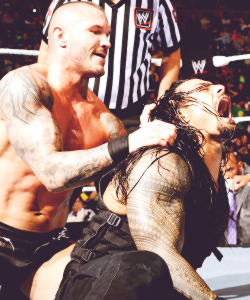 Randy is about to show Roman why he is the