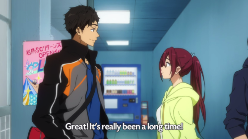 fencer-x:  matsuoka-lin:gettinglostinneverland:gettinglostinneverland:I joked about Sousuke having a crush on Gou and/or Gou having a crush on him.And then KyoAni gave me this and I don’t know what to think *_*  You know what? I ship them.   He can