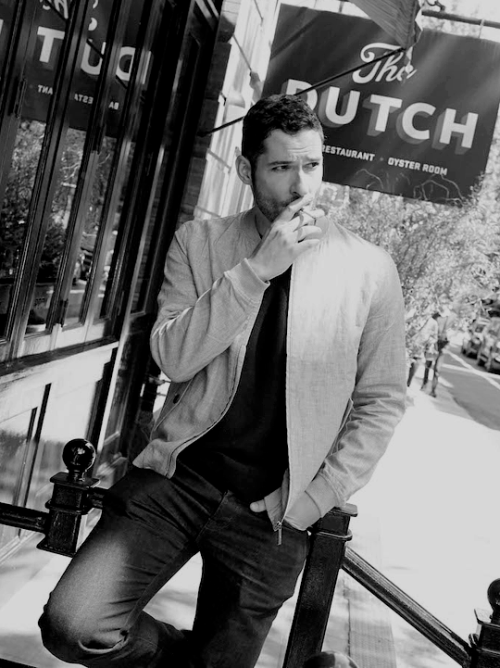 dailyluciferonfox: Tom Ellis photographed by Danielle Kosann at The Dutch in New York [x]