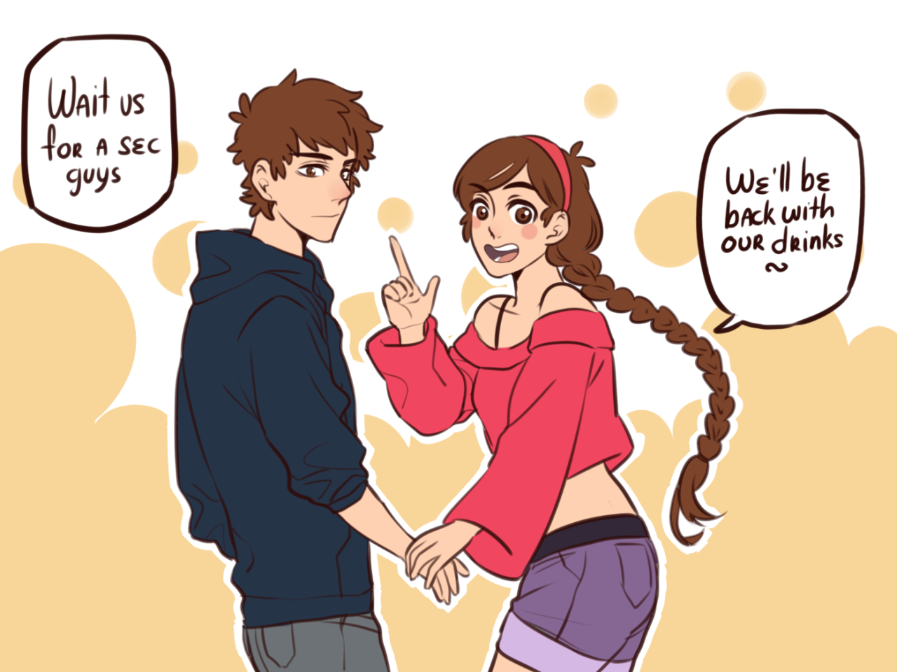 tanosan96: Pacifica still got her skillAnd charming Mabel~ and this dorito  teehee