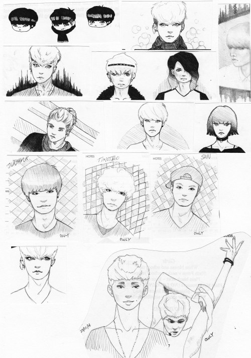 doodles 2014-15doodles from my school planner/worksheets over the past 2 years, mainly assorted kpop