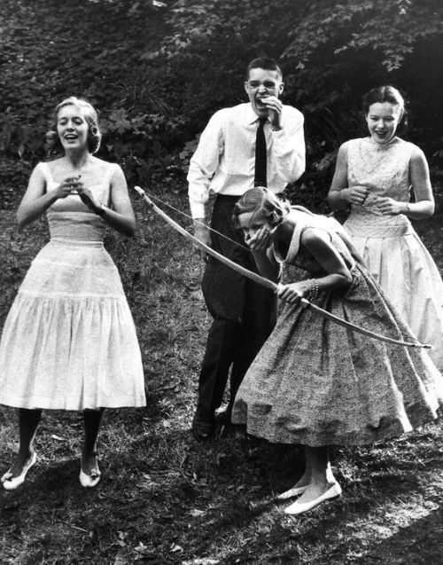 Teenage party, Briarcliff, New York, 1950.