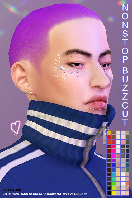 NONSTOP Buzzcut (BG MM Hair Recolor)Like most of you probably know, I totally love buzzcuts, and I e