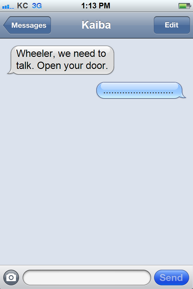 time-to-text:  Joey never got a chance to pack.