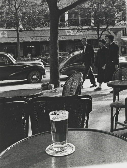 joeinct:  From Cafe Table, Paris, Photo by Todd Webb, 1949