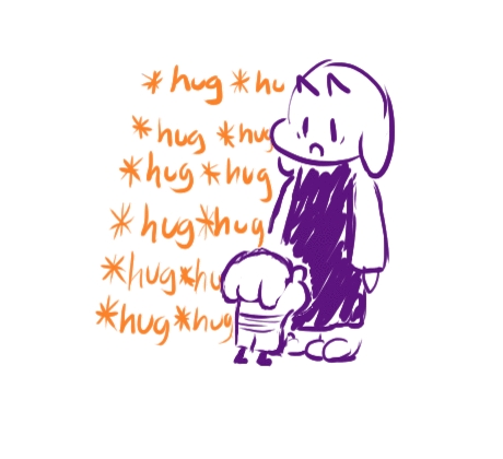 majart:I call it Huggertale  an useless au where you just hugX3 D’aww~! &lt;3