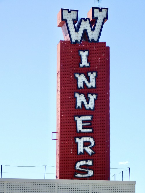 Sign, Winners Casino, Winnemucca, Nevada, 2020.