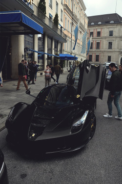 mistergoodlife:  Blacked out LaFerrari |