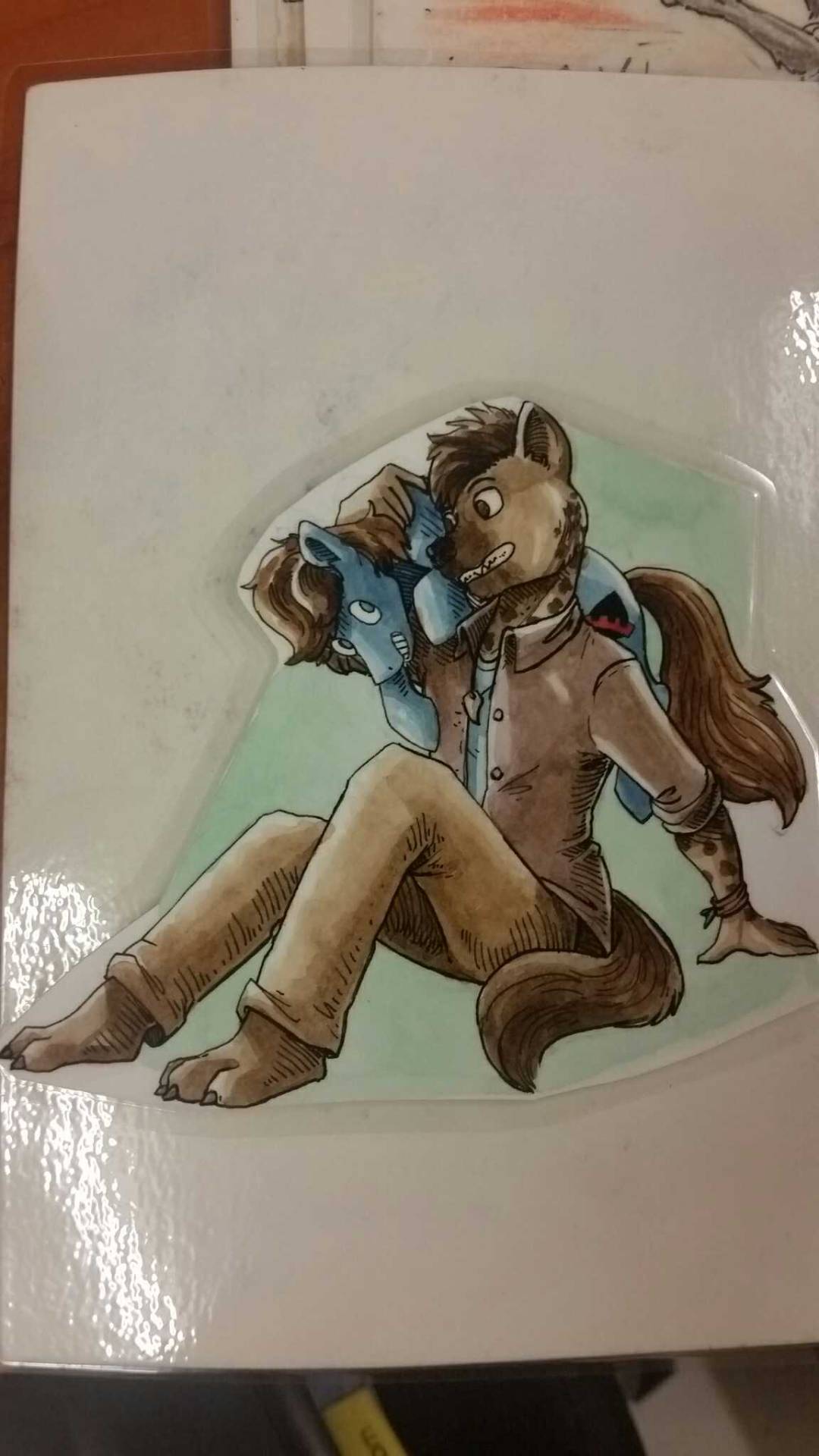 lifeofmods: A yena and his horse.  Its probably stupid but I dont have many words